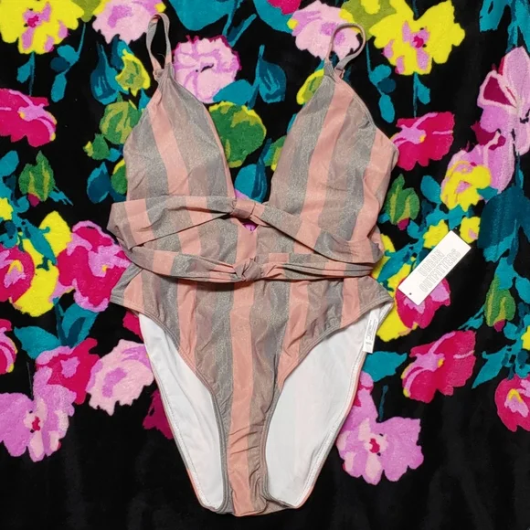 Urban Outfitters 🆕 Cici Knotty One Piece Swimsuit L - Picture 3 of 11